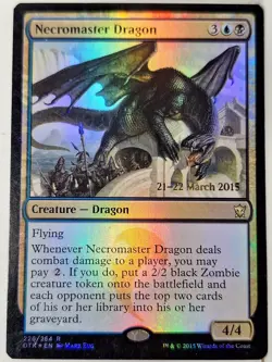 Necromaster Dragon - FOIL - Prerelease Promo - Magic the Gathering MTG Nice! - Image 1