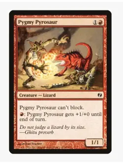 Pygmy Pyrosaur | Duel Decks DDI | Lizard | MTG Magic Card | LP - Image 1