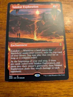 Valakut Exploration ZNR 303 Showcase Rare Zendikar Rising Landfall LP MTG - Image 1