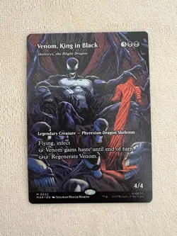 MTG Marvel Spiderman Venom King In Black Borderless Non Foil 0022 - Image 1