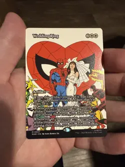 Wedding Ring Borderless Marvel's Spider-Man MTG Regular NM - Image 1