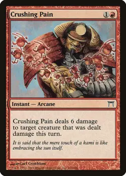 Crushing Pain 2x FOIL CHK MTG Champions of Kamigawa Common NM red - Image 1