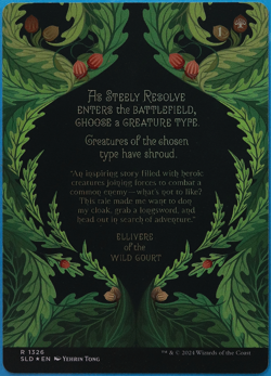 Steely Resolve (Secret Lair Promo) FOIL NM MTG MAGIC CARD (504451) ABUGames - Image 2