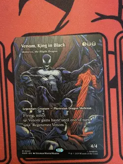 MTG Marvel Spiderman Venom King In Black Borderless Non Foil 0022 - Image 1