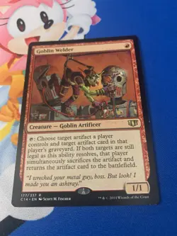 MTG Goblin Welder C14-177 Rare Goblin Artificer Commander Reprint NM - Image 1
