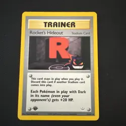 Rocket's Hideout 63/64 Gengar Neo Revelation 1st Edition Pokemon S341 - Image 1