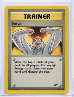 Fervor 124/132 Gym Challenge Pokemon TCG 2000 Common DMG - Image 1