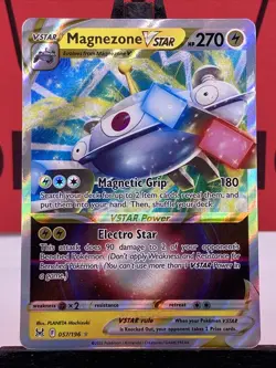 Magnezone VSTAR 057/196 Lost Origin Pokemon TCG Full Art Holo Rare 2022 NM - Image 3