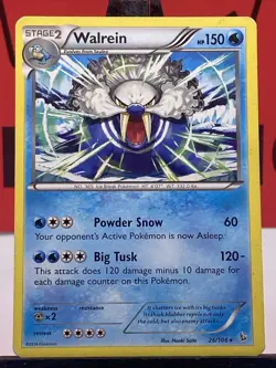 Walrein 26/106 XY Flashfire Pokemon TCG Regular Rare 2014 MP - Image 3