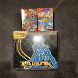 Pokemon Mega Evolution Lucario ETB & Booster Bundle & 1 Surging Sparks Booster - Image 2