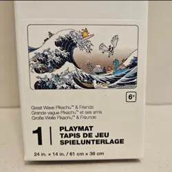 Pokemon Center Exclusive TCG Great Wave Pikachu & Friends Playmat NEW Rare Mat - Image 1