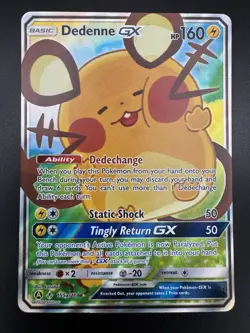 Dedenne GX 195a/214 Pokemon TCG Unbroken Bonds Alternate Art Promo Near Mint - Image 3