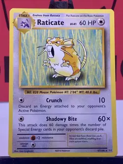 Raticate 67/108 Evolutions Pokemon TCG Regular Rare 2016 VLP - Image 3