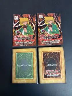 Vintage 2003 Yugioh Trading Card Game 2 Rulebooks And 2 Deck Zone Mats - Image 1