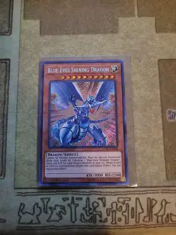 YUGIOH BLUE-EYES SHINING DRAGON LCKC-EN008 SECRET 1ST ED NM - Image 1