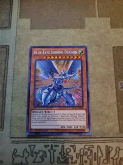 YUGIOH BLUE-EYES SHINING DRAGON LCKC-EN008 SECRET 1ST ED NM - Image 3