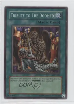 Tribute to The Doomed (SR) Unlimited YuGiOh Metal Raiders #MRD-057 2002 READ - Image 1