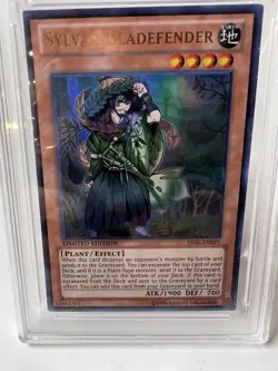 Yugioh! Sylvan Bladefender LVAL-ENSP1 Ultra Rare Limited Edition CCG Graded 8 - Image 2