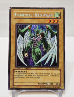 Elemental Hero Avian EHC1-EN001 Secret Rare Limited Edition Yugioh 7834 - Image 1