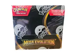 Pokemon TCG Mega Evolution ENHANCED BOOSTER BOX Factory Sealed PROMO CARD TOPPER - Image 1