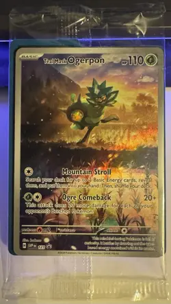Pokemon TCG Teal Mask Ogerpan #123, Black Star Promo Card & Card Dividers, New!! - Image 1