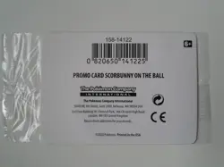 Pokemon Scorbunny On the Ball Promo Card 004/005 U.K Exclusive Futsal Sealed - Image 2