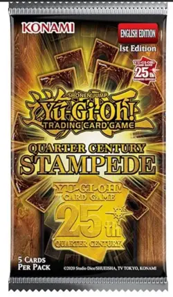 Yu-Gi-Oh Cards - Quarter Century Stampede [RA04] - 5 BOOSTER PACKS LOT - New - Image 2