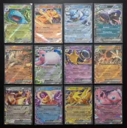 Pokemon 151 Complete Set of 12 EX (Double Rare) Cards NM English Mew Charizard - Image 1