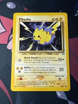 Pokemon Pikachu TCG Neo Genesis 70/111 Unlimited Edition Regular Card - Image 1