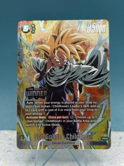 Dragon Ball SCG Tournament Winner Card Son Gohan : Childhood FP-054 Alt Art - Image 1