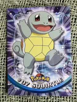 Pokemon Topps Card - #07 Squirtle - Image 1