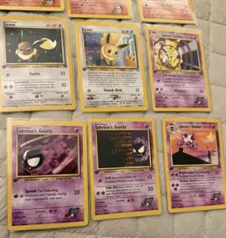 1st edition pokemon cards mixed lot with a few unlimited - Image 2