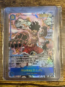 One Piece Card Monkey D. Luffy Gear 4 Manga Alt OP11-118 Fist of Divine English - Image 1