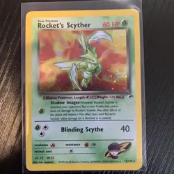 Rocket's Scyther 13/132 Gym Heroes 2000 Holo Rare WOTC Pokemon Card TCG - Image 2