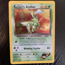 Rocket's Scyther 13/132 Gym Heroes 2000 Holo Rare WOTC Pokemon Card TCG - Image 3