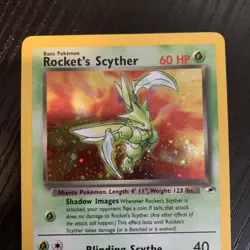 Rocket's Scyther 13/132 Gym Heroes 2000 Holo Rare WOTC Pokemon Card TCG - Image 4