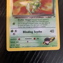 Rocket's Scyther 13/132 Gym Heroes 2000 Holo Rare WOTC Pokemon Card TCG - Image 5
