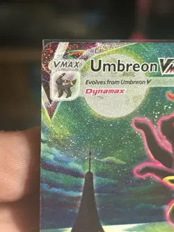 Pokemon TCG Umbreon VMAX Holo Secret Rare Card Evolving Skies 215/203 Hp/damaged - Image 2