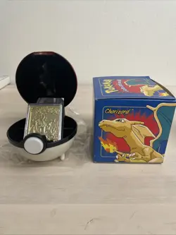 Pokemon Charizard 1998 23k Gold Plated Trading Card Burger King - Image 1