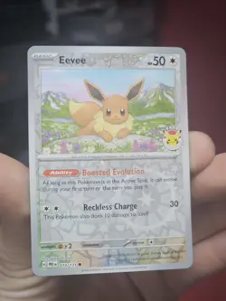 Pokemon Day 2025 Prismatic Evolutions Eevee Cosmos Promo TCG Card 074/131 - Image 1