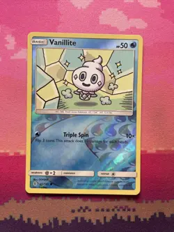 Pokemon Card Vanillite Guardians Rising Reverse Holo 33/145 Near Mint - Image 1
