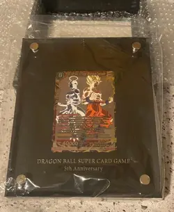 DRAGON BALL SUPER TCG 5th Anniversary Pure Silver Card Limited Edition 422/555 - Image 1