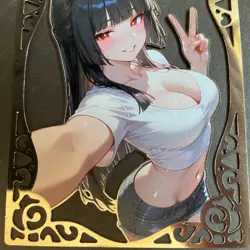 Goddess Story Gold METAL Card - Serial Number #089/100! - Anime Bikini Fox Girl - Image 3