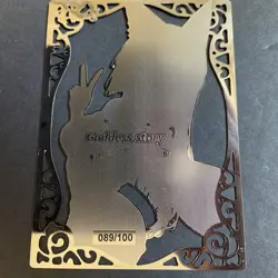 Goddess Story Gold METAL Card - Serial Number #089/100! - Anime Bikini Fox Girl - Image 5