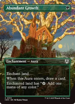 Borderless ABUNDANT GROWTH x4 mtg NM-M Innistrad Remastered 4 Common - Image 1