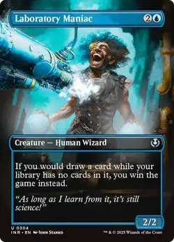 Borderless LABORATORY MANIAC mtg NM-M Innistrad Remastered 1 Unc - Image 1