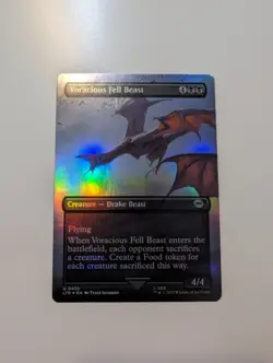 MTG - Voracious Fell Beast (Borderless Foil) - Lord of The Rings NM/M Condition - Image 1