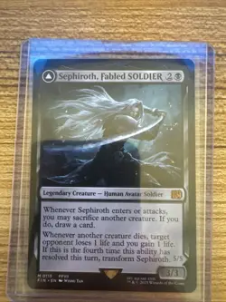 Sephiroth Fabled Soldier/One Winged Angel Final Fantasy Magic the Gathering - Image 1
