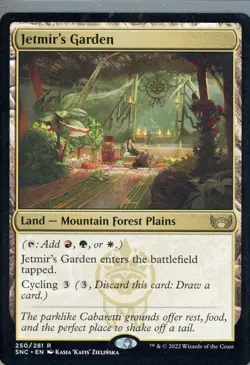 2022 Magic the Gathering Jetmir's Garden Land Mountain Forrest Plains Near Mint - Image 1