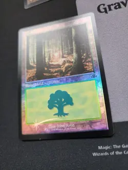 1x - Forest (#410) - RETRO FOIL - Dominaria Remastered - NM MTG - Image 2